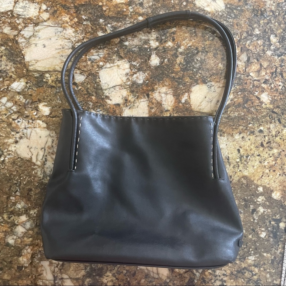 Black PU Leather simple, classy, roomy , lightweight shoulder bag